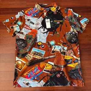 NWT Ralph Lauren Polo Sport Expedition Sportsman Red Rock Mesh Classic Fit Large